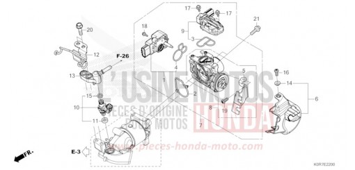 CORPS DE PAPILLON/INJECTEUR DE CARBURANT SH125ADN de 2022